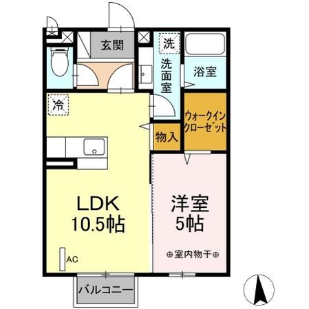 セジュール御山 Ｃの物件間取画像